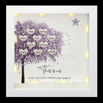 Personalized Family Tree Home Art Decor Name Mother's Day Christmas Gift
